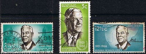 South Africa 1966 Verwoerd Commemoration Set Fine Used