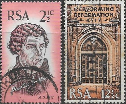 South Africa 1967 Reformation Set Fine Used