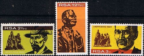 South Africa 1968 Hertzog Monument Set Fine Mint