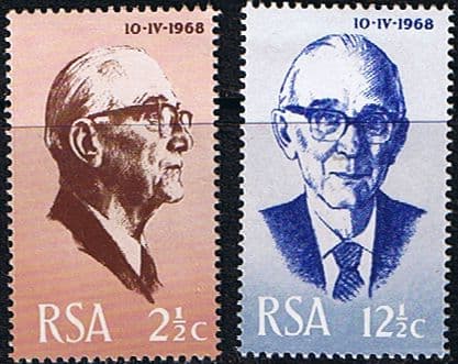South Africa 1968 President Fouché Set Fine Mint