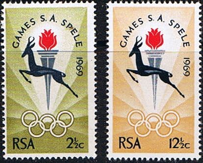 South Africa 1969 Bloemfontein Games Set Fine Mint