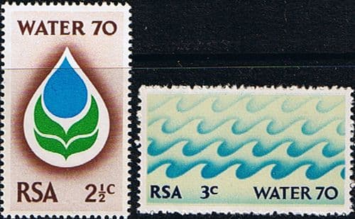 South Africa 1970 Water 70 Campaign Set Fine Mint