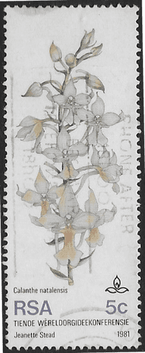 South Africa 1981 World Orchid Conference SG 498 Fine Used