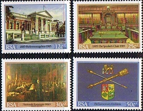 South Africa 1985 Centenary of Cape Parliament Building Set Fine Mint