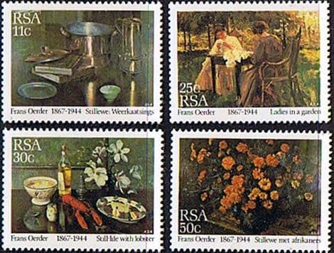 South Africa 1985 Paintings by Frans Oerder Set Fine Mint
