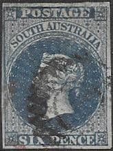 South Australia 1855 Queen Victoria SG 3  Good Used
