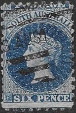 South Australia 1870 Queen Victoria SG 105 Good Used