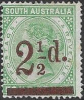 South Australia 1891 Queen Victoria Surcharged SG 233 Fine Mint