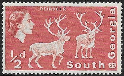 South Georgia 1963 Reindeer SG 1 Fine Mint