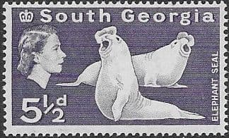 South Georgia 1963 Southern Elephant Seal SG 7 Fine Mint