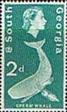 South Georgia 1963 Sperm Whale SG 3 Fine Mint
