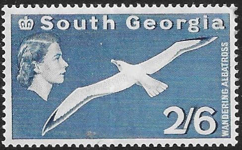 South Georgia 1963 Wandering Albatros SG 12 Fine Mint