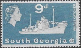 South Georgia 1963 Whale catcher SG 9 Fine Mint