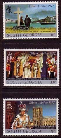 South Georgia 1977 Royal Silver Jubilee Set Fine Mint