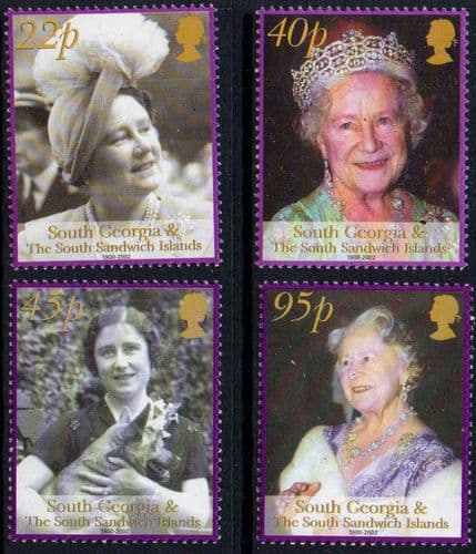 South Georgia 2002 Queen Mothers Commemoration Set Fine Mint