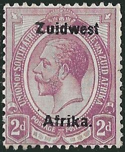 South West Africa 1923 King Geroge V Single Afrikaans SG 18  Fine Mint