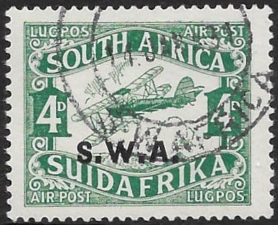 South West Africa 1929 AirMail SG 72  Fine Used