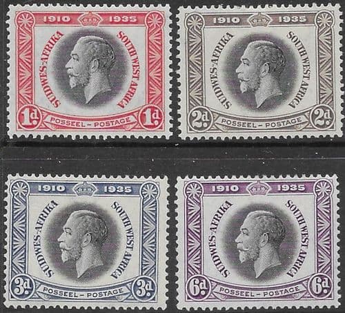 South West Africa 1935 King George V Silver Jubilee Set Fine Mint