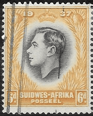 South West Africa 1937 Coronation Single Afrikaans SG 103  Fine Used