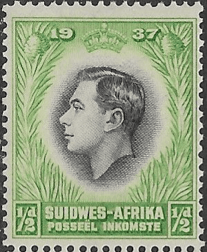 South West Africa 1937 Coronation Single Agrikaans SG 97 Fine Mint
