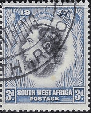 South West Africa 1937 Coronation Single English SG 101 Fine Used