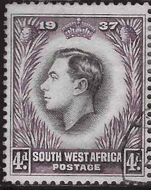 South West Africa 1937 Coronation Single English SG 102 Fine Used