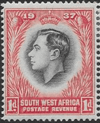 South West Africa 1937 Coronation Single English SG 98 Fine Mint