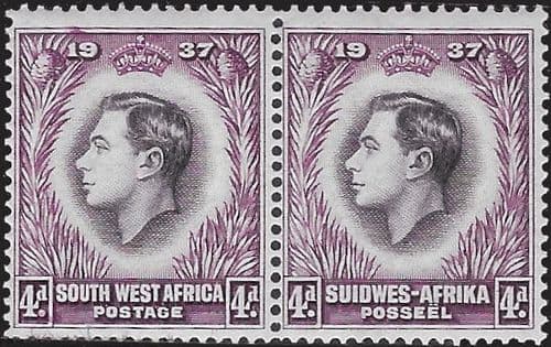 South West Africa 1937 SG102E Coronation Fine Mint