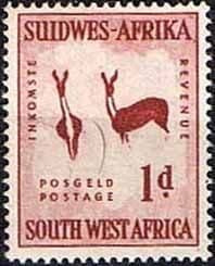 South West Africa 1954 SG 154 Rock Paintings Two Bucks Fine Mint