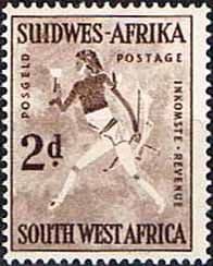 South West Africa 1954 SG 155 Rock Paintings White Lady Fine Mint