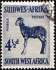 South West Africa 1954 SG 158 Karakul lamb Fine Used
