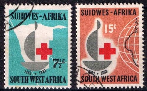 South West Africa 1963 Red Cross Centenary Set Fine Used
