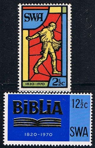 South West Africa 1970 Bible Society Set Fine Used