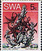 South West Africa 1973 Succulents Coil Stamps SG 259a Fine Mint
