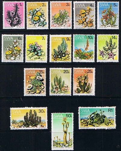 South West Africa 1973 Succulents Set Complete Fine Mint