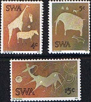 South West Africa 1974 Twyfelfontein Rock-engravings Set Fine Mint