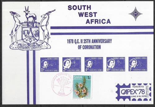 South West Africa 1978 CAPEX Post Card Fine Used