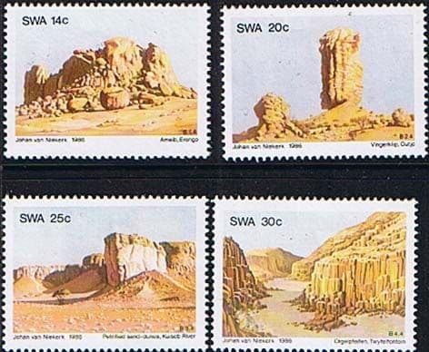 South West Africa 1986 Rock Formations Set Fine Mint