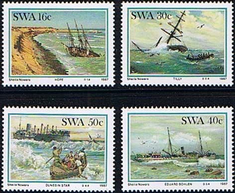 South West Africa 1987 Shipwrecks Set Fine Mint
