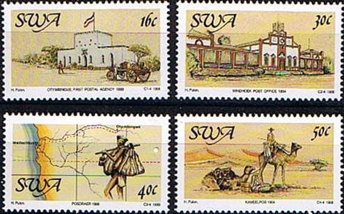 South West Africa 1988 Centenary of Postal Service Set Fine Mint