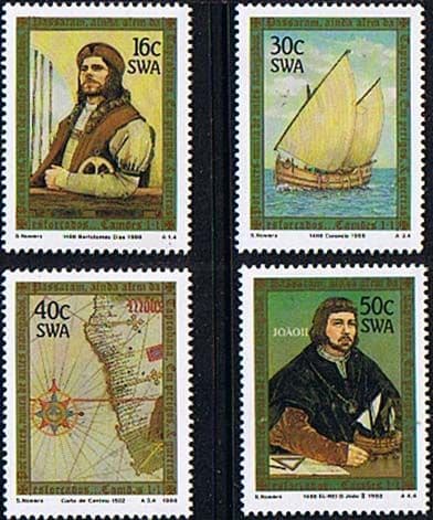 South West Africa 1988 Discovery of Cape of Good Hope by Bartolomeu Dias Set Fine Mint