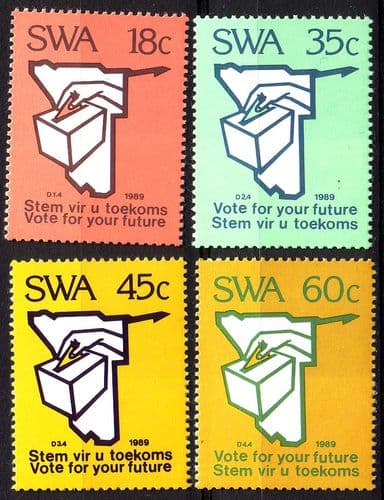 South West Africa 1989 Constitutional Election Set Fine Mint