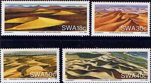 South West Africa 1989 Namib Desert Sand Dunes Set Fine Mint