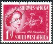 South West Africa Queen Elizabeth II 1953 Coronation SG 149 Fine Used