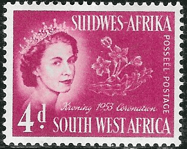 South West Africa Queen Elizabeth II 1953 Coronation SG 151 Fine Mint
