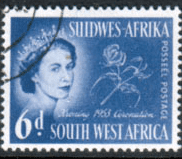 South West Africa Queen Elizabeth II 1953 Coronation SG 152 Fine Used