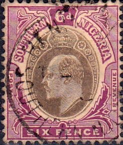 Southern Nigeria 1904 King Edward VII SG 27ab Fine Used