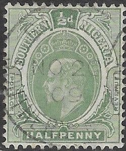 Southern Nigeria 1907 King Edward VII SG 33  Fine Used