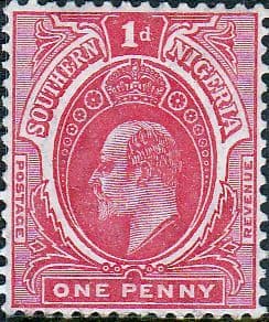 Southern Nigeria 1907 King Edward VII SG 34 Fine Mint