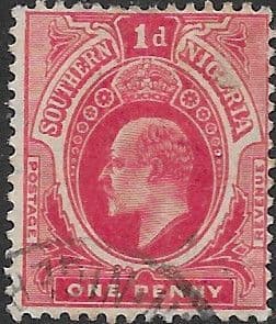 Southern Nigeria 1907 King Edward VII SG 34 Fine Used
